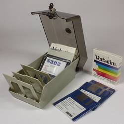Diskette Storage Case -  Amstrad, Portable Computer System, Model PPC640, circa 1989