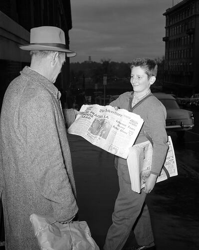 Paper Boy, South Australia, Jun 1958