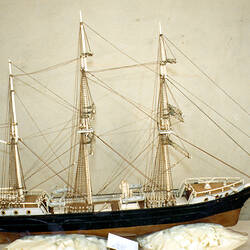 Sailing Ship Model - Auxiliary Barque, 'Alsen'