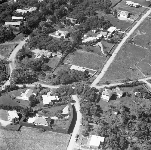 Negative - Aerial View of Frankston, Victoria, 31 Aug 1961