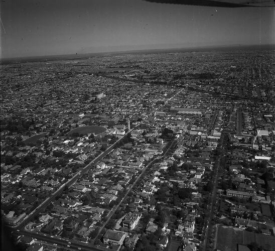 Negative - Aerial View of Malvern, Victoria, circa 1960-1970