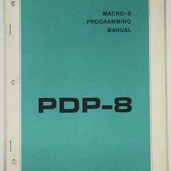 Programming Manual - Digital, PDP-8, Macro-8, 1965