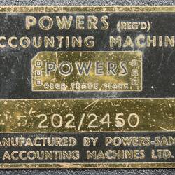 Card Punch Unit - Power-Samas, Model No. 202/2450, Powers One Accounting Machine System, circa 1959