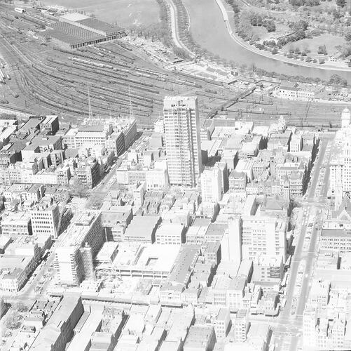 Negative - Aerial View of Melbourne, circa 1960