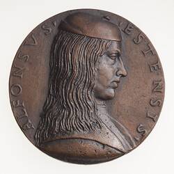 Electrotype Medal Replica - Alfonso I d'Este, 1492