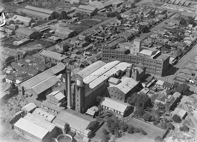 Kodak Australasia Pty Ltd, Factory Aerial View 8, Abbotsford, circa 1930s
