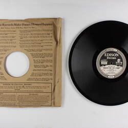 Disc Recording - Edison, Double-Sided, 'Concerto, No. 4 in D Minor' & 'Concerto, No. 4 in D Minor', 1921-1929