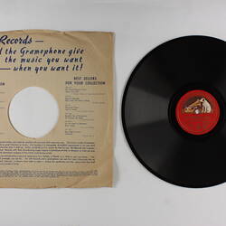 Disc Recording - His Master's Voice, Double Sided, 'Ecco Ridente In Cielo (Dawn With Her Rosy Mantle)' & 'Se Il Mio Nome (If My Name)' (Rossini), 1927-1956