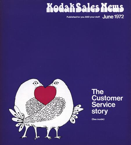 Magazine cover featuring cartoon birds and text.