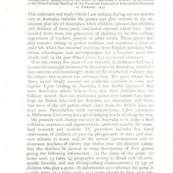Article - Dorothy Howard, 'Folklore of Australian Children', Journal of Education, Vol. 2, No. 1, Mar 1955