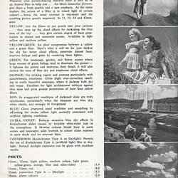 Printed page with four monochrome photographs at right.