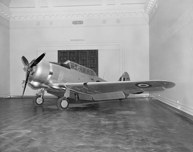 C. A. C. 'Wirraway' after assembly in McArthur Hall, Science Museum of Victoria, Melbourne, 1970