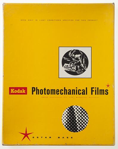 Film - Kodak, Kodalith Ortho Type 3 with Estar Base Graphic Arts Film, 11 x 14, 50 sheets, circa 1980s