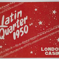 Photograph Sleeve - Rouse Family At Theatre, 'Latin Quarter 1950', London Casino, London, 1950, Cover