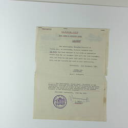 Reference - Employment, Jan Roos From Sheba Ltd., Schoorldam, Netherlands, 14 Dec 1931