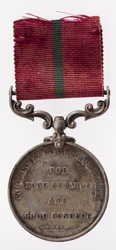 Medal - Commonwealth of Australia Long Service & Good Conduct Medal, King Edward VII, Australia, 1903-1910 - Reverse