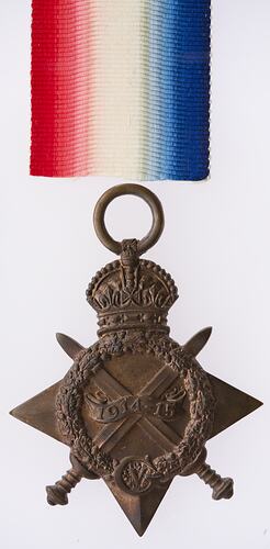 Medal - 1914-1915 Star, Great Britain, Reverend Ormonde Winstanlay Birch, 1918 - Obverse