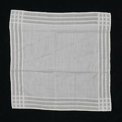 Handkerchief - Fine White Woven Cotton, Dorothea Dunzinger