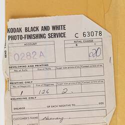 Envelope - Kodak Australasia Pty Ltd, 'Black-and-White Super-Size Prints', circa 1970s