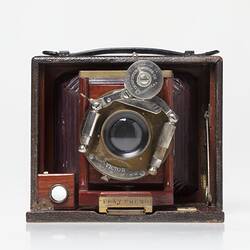 Camera - Rochester Optical Co, 'Pony Premo', Folding View Camera, Rochester, U.S.A., circa 1890