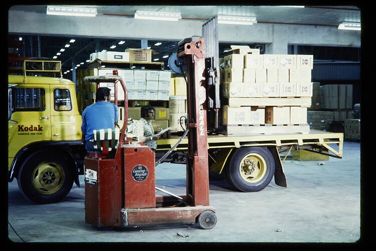 Kodak Australasia Pty Ltd, Loading Product onto a Truck, Coburg, 1973