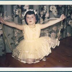 Photograph - Jennifer Saunders Wearing Fairy Dress, circa 1965