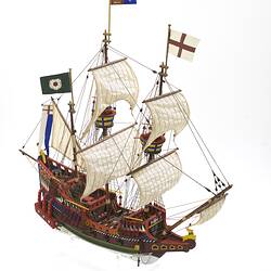 Sailing Ship Model - Golden Hind, 1577