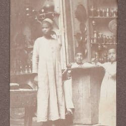 Photograph - Man & Boys in Shop, Egypt, World War I, 1915-1917