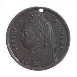 Medal - Jubilee of Queen Victoria, Shire of Maldon, Victoria, Australia, 1887