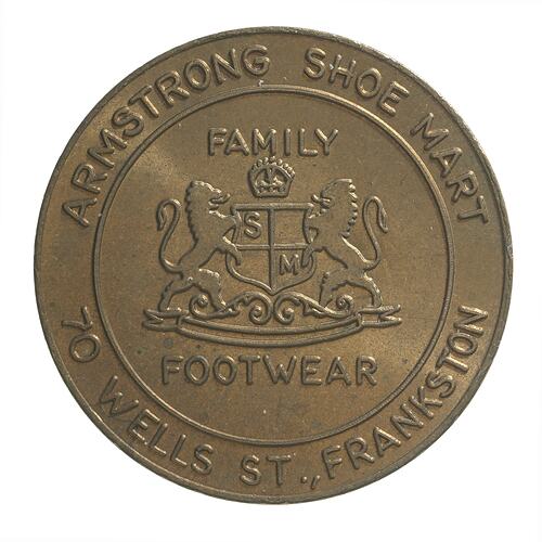 Medal - Armstrong Shoe Mart, Frankston, Victoria, Australia, 1982
