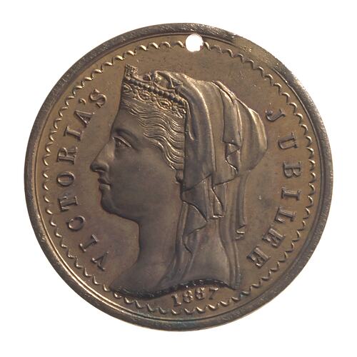 Medal - Jubilee of Queen Victoria, South Australia, Australia, 1887