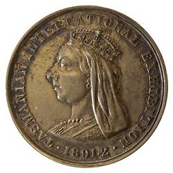 Medal - Tasmanian International Exhibition, Gold Prize, Tasmania, Australia, 1891-1892