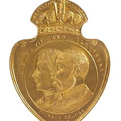 Medal - Coronation of King Edward VII & Queen Alexandra Commemorative, Specimen, Shire of Morwell, Australia, 1902