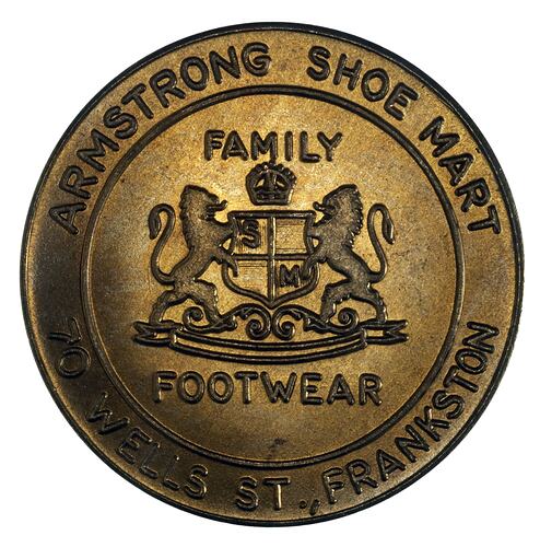 Medal - Armstrong Shoe Mart, Frankston, 1984 AD