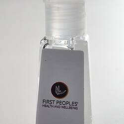Hand Sanitiser (1 of 2) - 'First Peoples Health and Wellbeing', COVID-19, Thomastown, Wurundjeri Woi Wurrung Country, Victoria, 26 Mar 2021