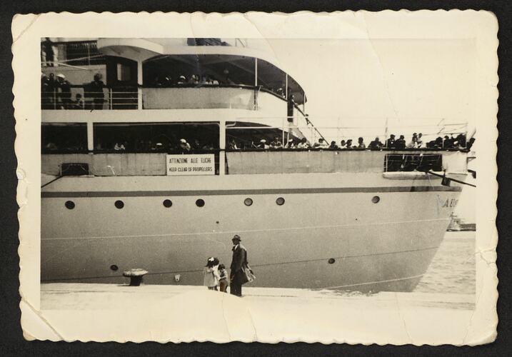 SS Australia, Port of Messina, Italy 1960