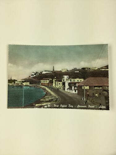 HT 54761, Postcard - Post Office Bay, Steamer Point, Aden, 1967 (MIGRATION), Document, Registered