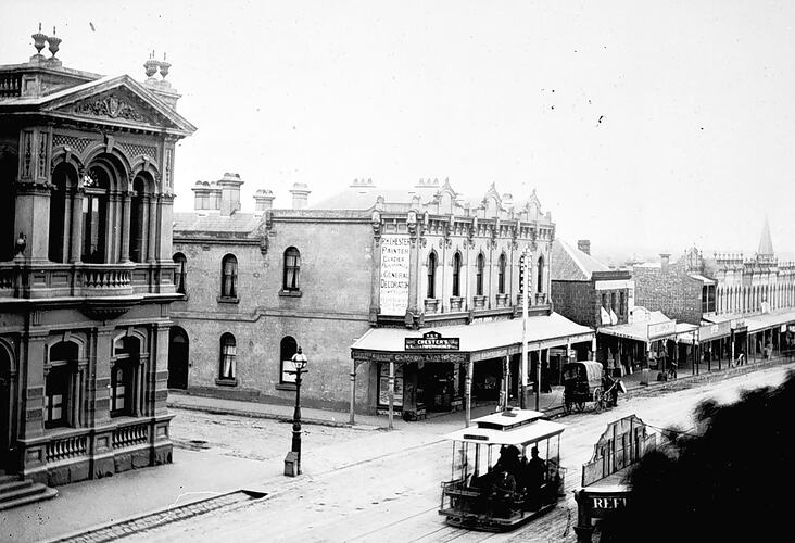 [High Street, Northcote, about 1890s.]