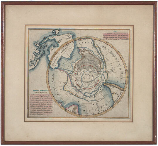 Antarctic Artwork - Map of Southern Hemisphere