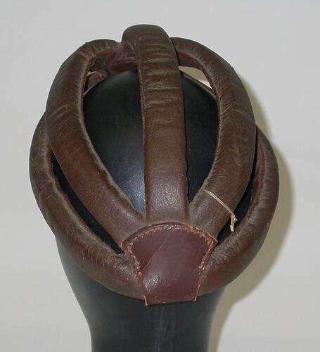 Helmet - Bicycle, Brown Leather - SH890099