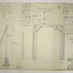 Plan - H.V. McKay Massey Harris, Loading Hoist, Port Adelaide Factory, 1935