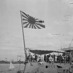Digital Photograph - View of Japan's 'Rising Sun' Flag on Warship 'Asama' at Princes Pier, Port Melbourne, 1924