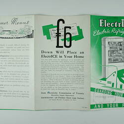 Publicity Brochure - ElectrIce Electric Refrigerators, 1936
