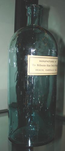 Bottle - Melbourne Glass Bottle Works Co., circa 1872-1890
