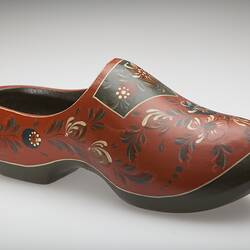 Clog - Yoka Van Den Brink, Hindeloopen, Wooden, Painted