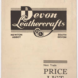Booklet - Devon Leathercrafts Price List