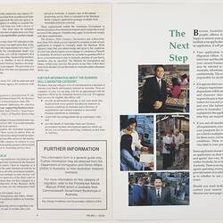 Booklet - Australia Welcomes Business People (part of)