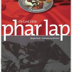 Booklet - Racing Victoria, Phar Lap 75th Anniversary, 2005