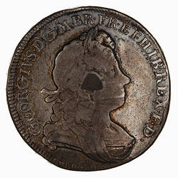Coin - Halfcrown, George I, Great Britain, 1720 (Obverse)