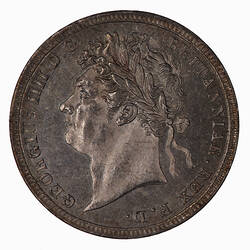 Coin - Threepence, George IV, Great Britain, 1827 (Obverse)